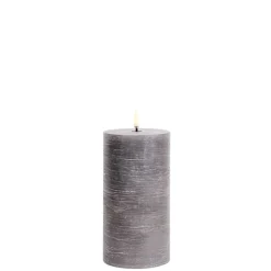 Koriste- Ja Kausivalot^Uyuni LED pöytäkynttilä 7,8x15 cm harmaa rustiikki