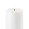 Koriste- Ja Kausivalot^Uyuni LED pöytäkynttilä 7,8x15 cm valkea smooth