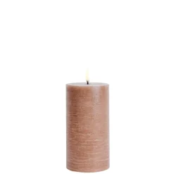 Koriste- Ja Kausivalot^Uyuni LED pöytäkynttilä 7,8x15 cm caramel rustiikki