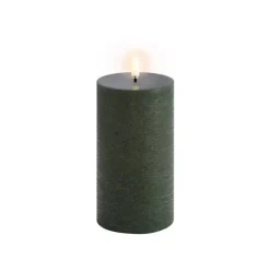 Koriste- Ja Kausivalot^Uyuni LED-kynttilä 7,8x15,2 cm Olive green Rustic