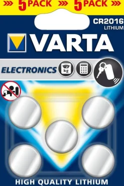 Paristot|Lamput Ja Valaisintarvikkeet^ Varta Cr2016 5kpl