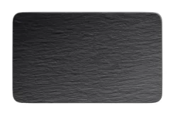 Astiat^Villeroy&Boch Manufacture Rock Lautanen 28x17x1 cm musta