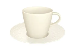 Astiat^Villeroy&Boch Manufacture Rock espressokuppi ja -alunen valkoinen