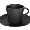 Astiat^Villeroy&Boch Manufacture Rock espressokuppi ja alunen musta