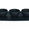Astiat^Villeroy&Boch Manufacture Rock Dippikulhosetti musta 4-os.