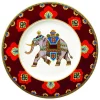Astiat^Villeroy&Boch Samarkand Lautanen 22cm Rubin