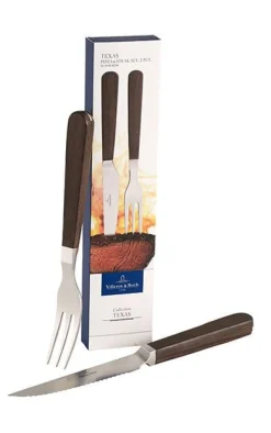 Aterimet^Villeroy&Boch Texas Pizza/-pihviaterimet  2-osainen
