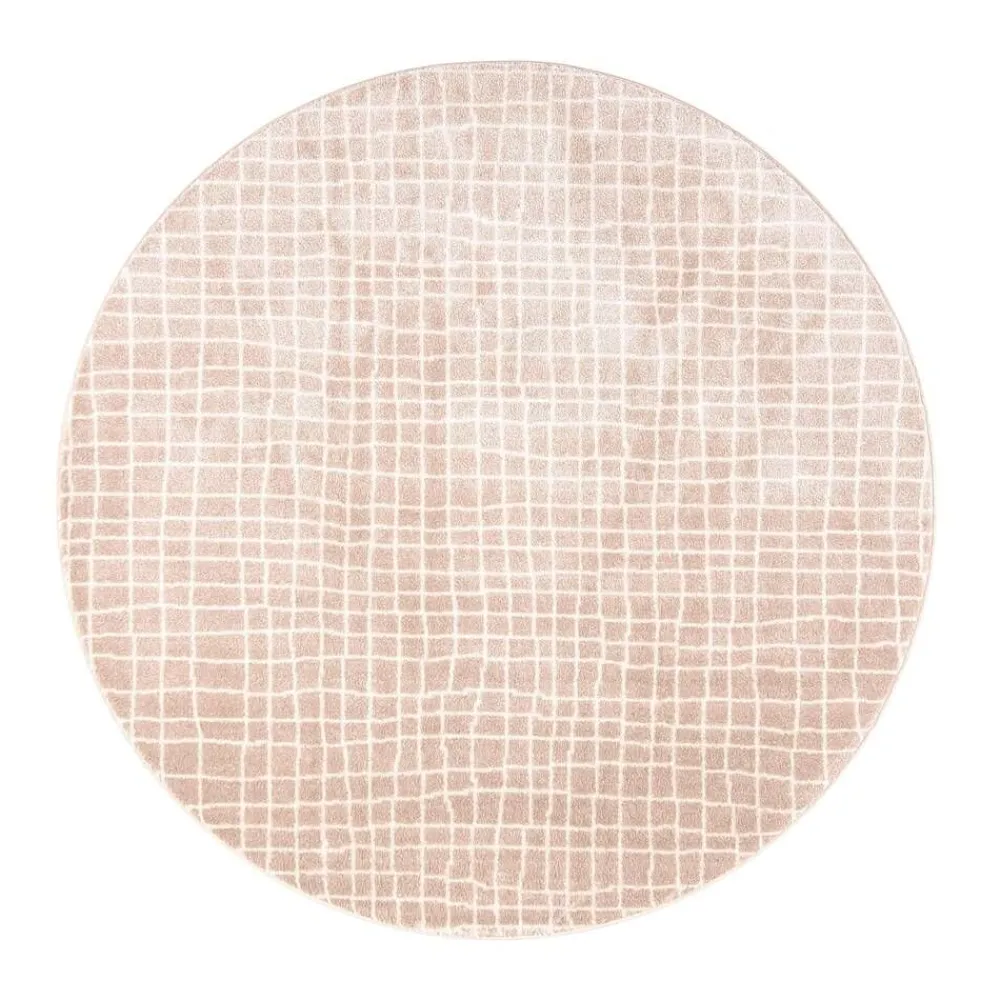 Pyöreät Matot^VM-Carpet Aari 05 v.beige, kantti 5417, Ø 200 cm