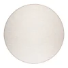 Pyöreät Matot^VM-Carpet Aho 72 beige, kapea pellavakantti Ø 160 cm