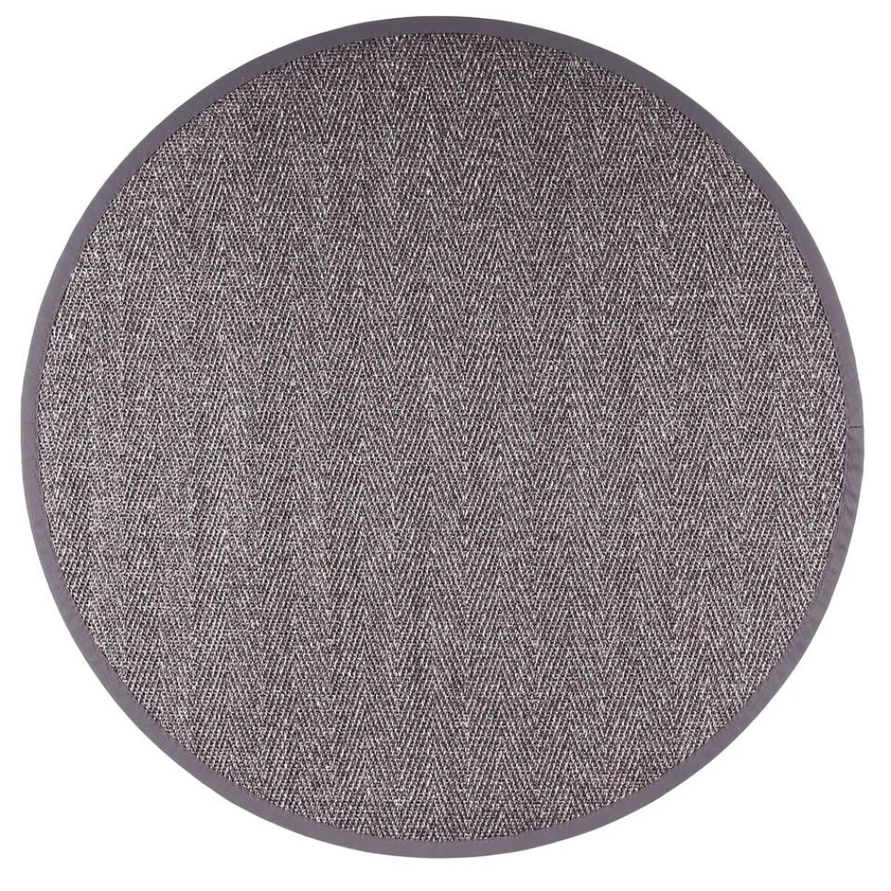 Pyöreät Matot^VM-Carpet Barrakuda 9371 antrasiitti, Ø 133 cm, kantti 38