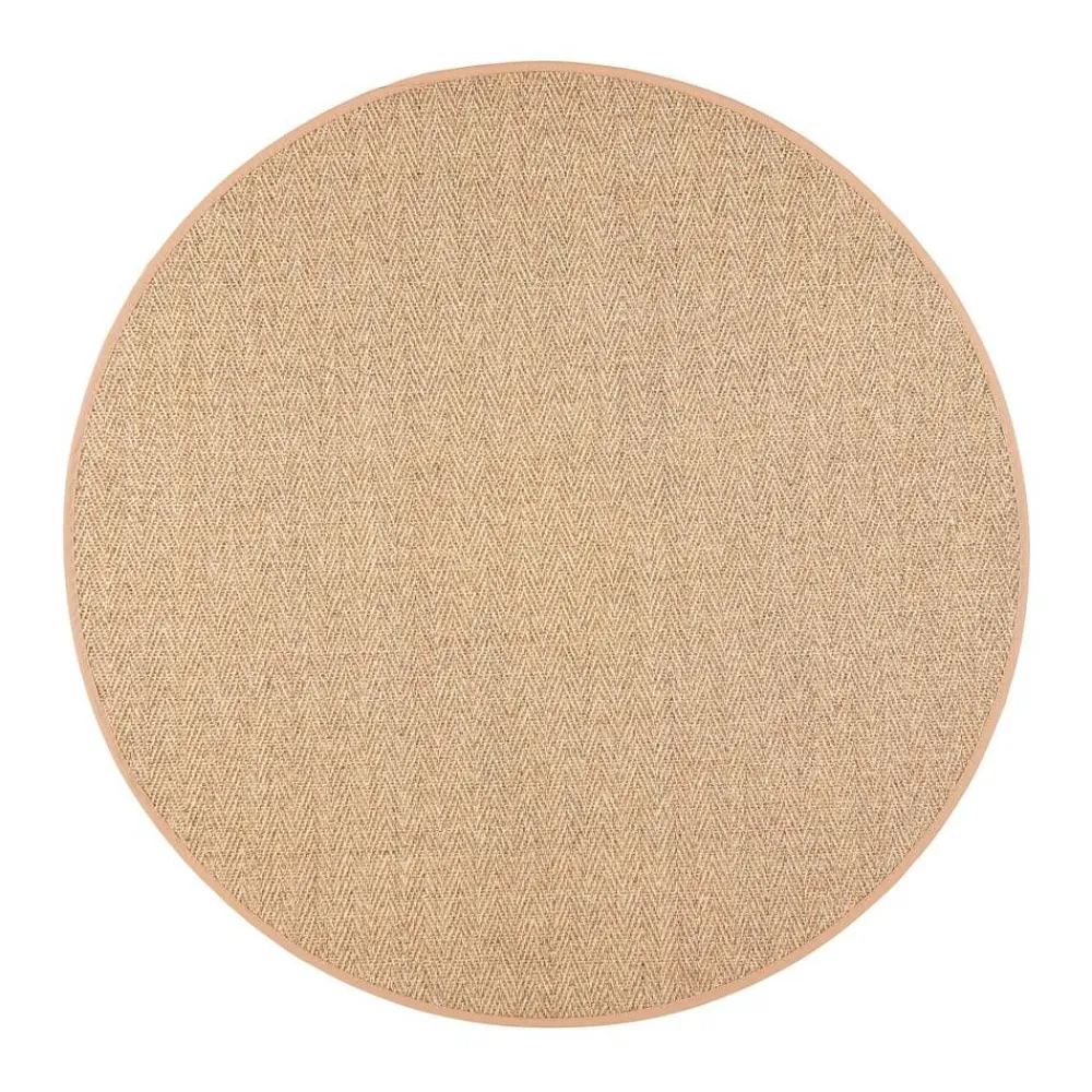 Pyöreät Matot^VM-Carpet Barrakuda 6520 olki, Ø 133 cm, kantti 32B