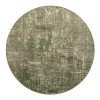 Pyöreät Matot^VM-Carpet Basaltti 490 vihreä ø 133 cm, kantti 5774