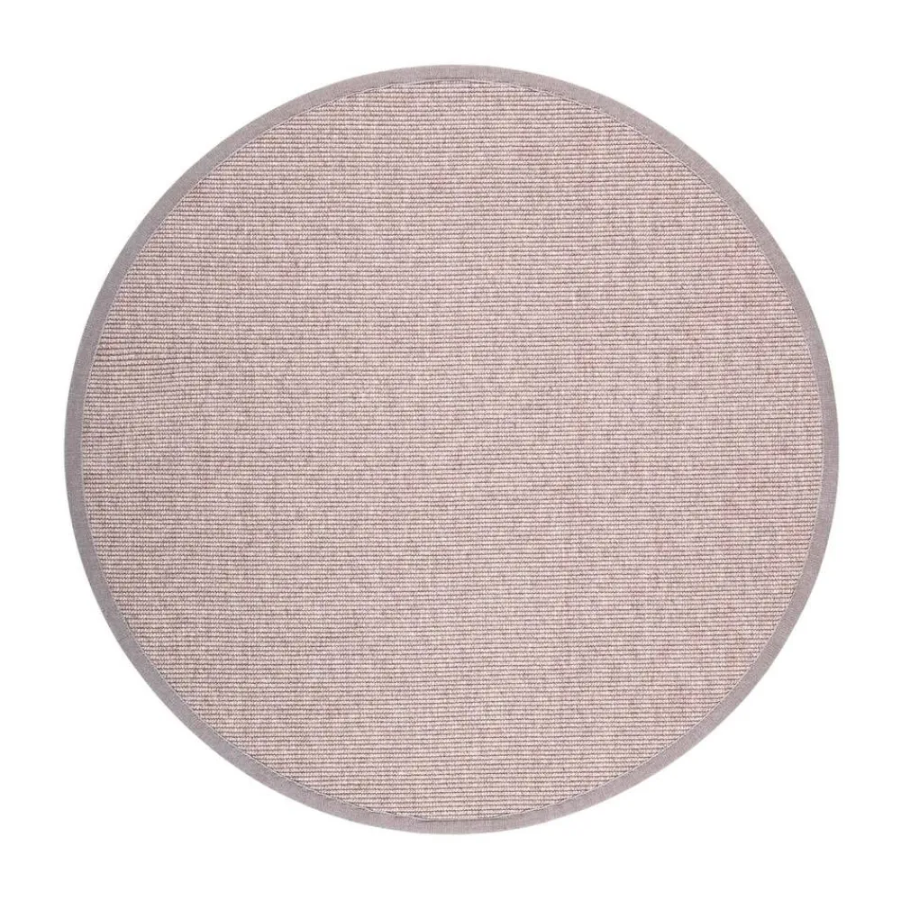 Pyöreät Matot^VM-Carpet Esmeralda 72 beige, Ø 133 cm, kantti 070 B