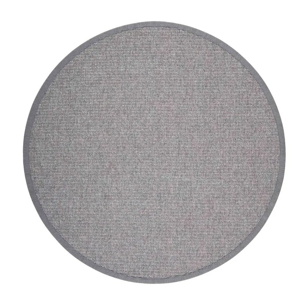 Pyöreät Matot^VM-Carpet Esmeralda 77 harmaa, Ø 133 cm, kantti 077 B