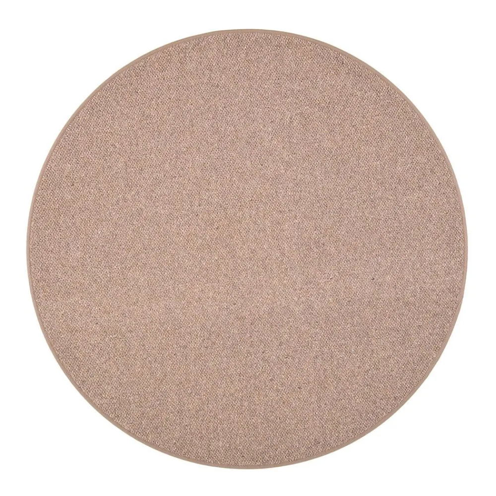 Pyöreät Matot^VM-Carpet Hiillos, 752 ruskea Ø 200 cm, kantti 25 B