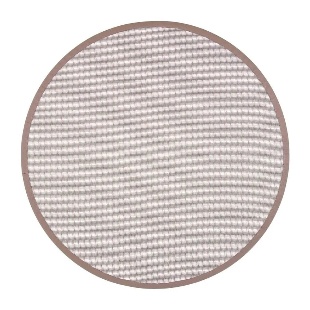 Pyöreät Matot^VM-Carpet Kelo beige/valkoinen 72/82 Ø 200 cm, kantti 32
