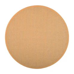 Pyöreät Matot^VM-Carpet Lyyra 71 keltainen, Ø 133 cm, kantti 41