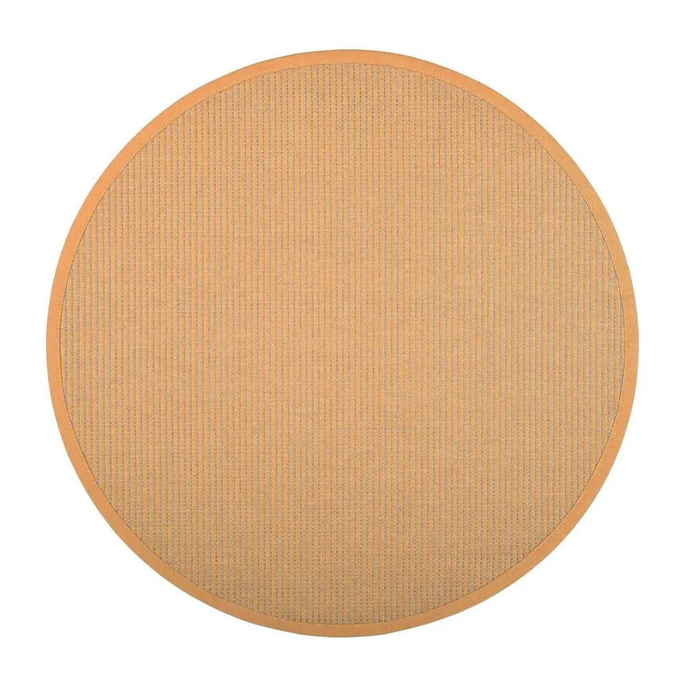 Pyöreät Matot^VM-Carpet Lyyra 71 keltainen, Ø 133 cm, kantti 41