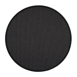 Pyöreät Matot^VM-Carpet Lyyra 70 musta, Ø 133  cm, kantti 17