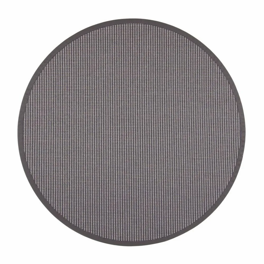 Pyöreät Matot^VM-Carpet Lyyra 78 tummanharmaa, Ø 160 cm, kantti 38