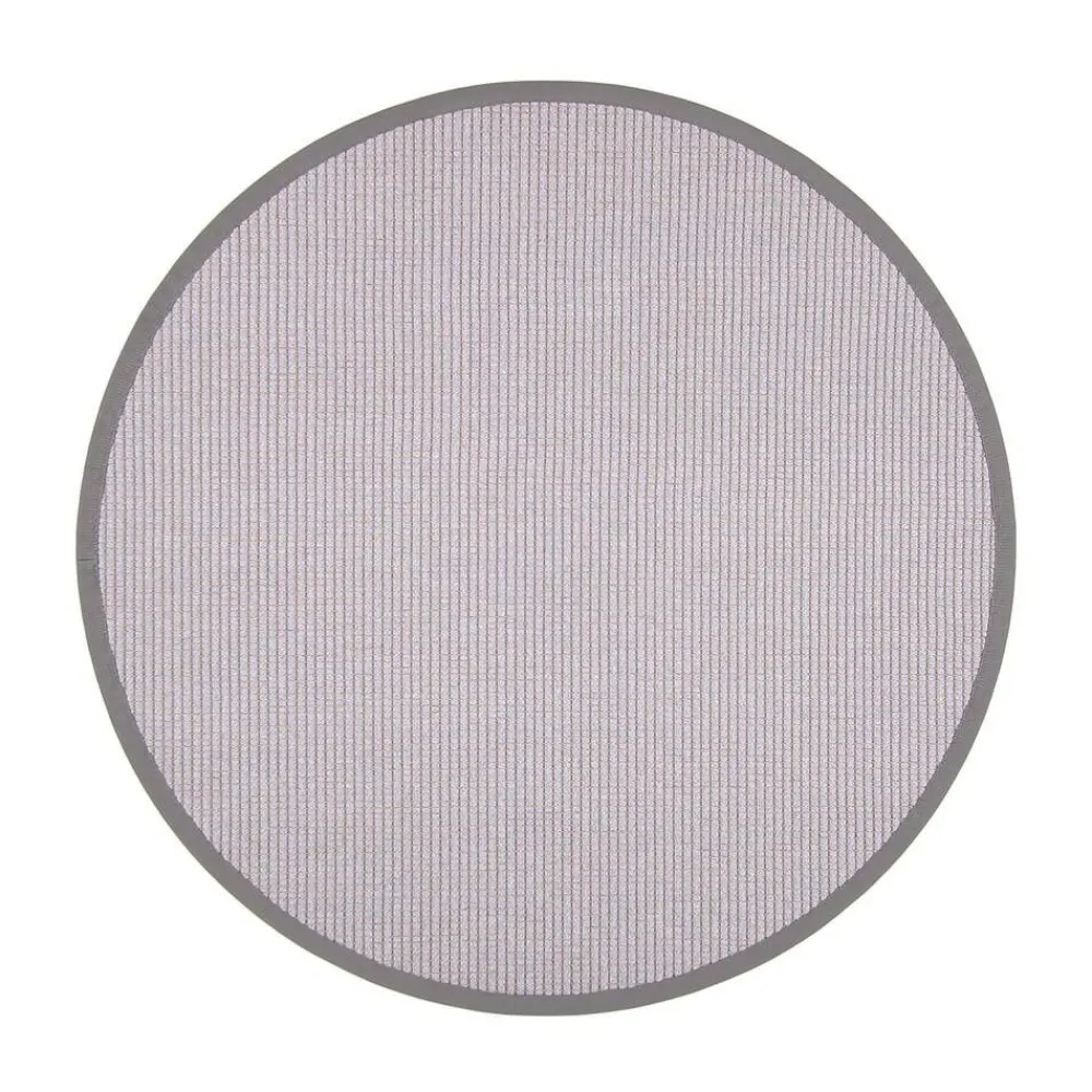 Pyöreät Matot^VM-Carpet Lyyra 66 vaaleanharmaa Ø 240 cm, kantti 29