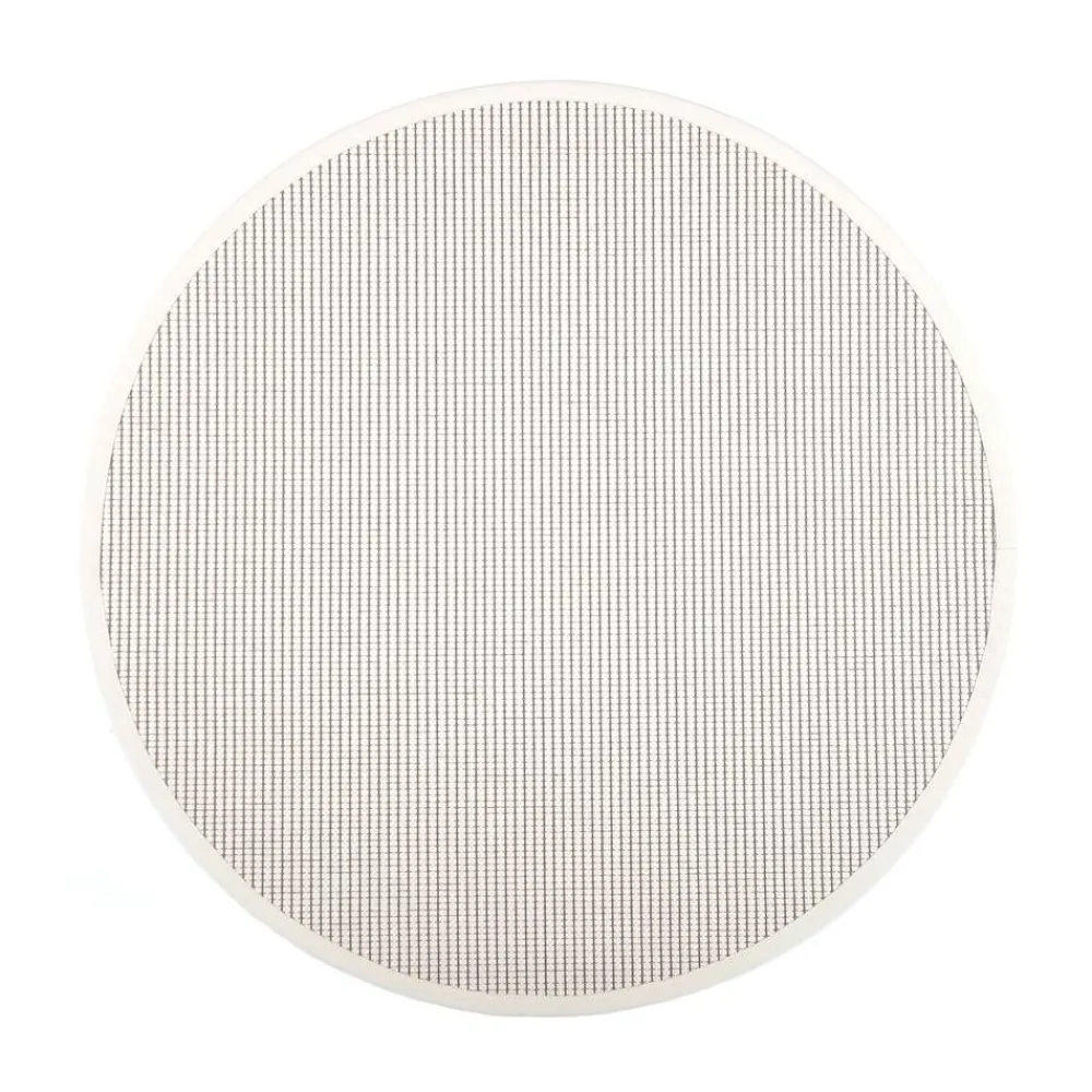 Pyöreät Matot^VM-Carpet Lyyra 52 valkoinen Ø 200 cm, kantti 1