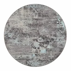 Pyöreät Matot^VM-Carpet matto Rustiikki ø 240 cm 32 turkoosi