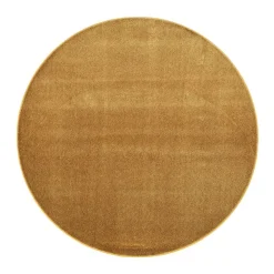 Pyöreät Matot^VM-Carpet matto Satine ø 240 cm 371 keltainen