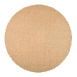Pyöreät Matot^VM-Carpet matto Sisal Ø 133 cm beige-harmaa