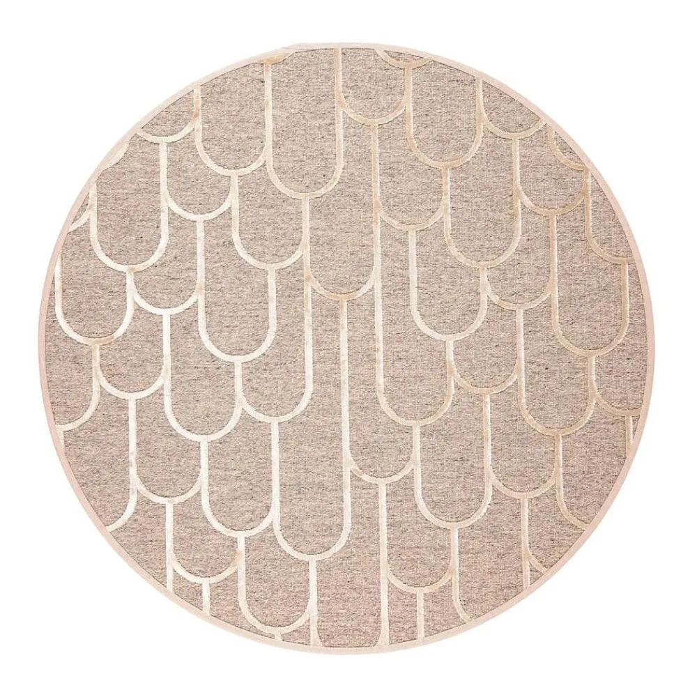 Pyöreät Matot^VM-Carpet Paanu, 1 beige, Ø 240 cm