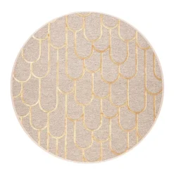 Pyöreät Matot^VM-Carpet Paanu, 7 kulta, Ø 160 cm