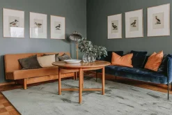 Pyöreät Matot^VM-Carpet Puuteri 164 oliivi, 200*300 cm, kantti 5921