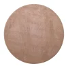 Pyöreät Matot^VM-Carpet Puuteri 143 ruskea, Ø 133 cm, kantti 5951