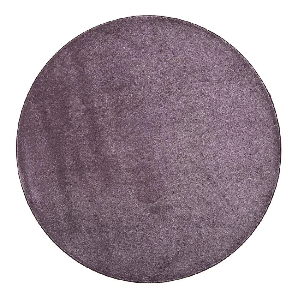 Pyöreät Matot^VM-Carpet Satine 001 lila, Ø 200 cm, kantti 5881