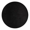 Pyöreät Matot^VM-Carpet Satine 800 musta, Ø 133 cm, kantti 5460