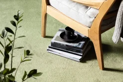 Pyöreät Matot^VM-Carpet Satine 572 vihreä, Ø 200 cm, kantti 5784