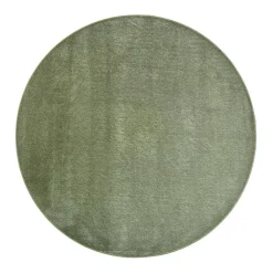 Pyöreät Matot^VM-Carpet Satine 572 vihreä, Ø 240 cm, kantti 5784