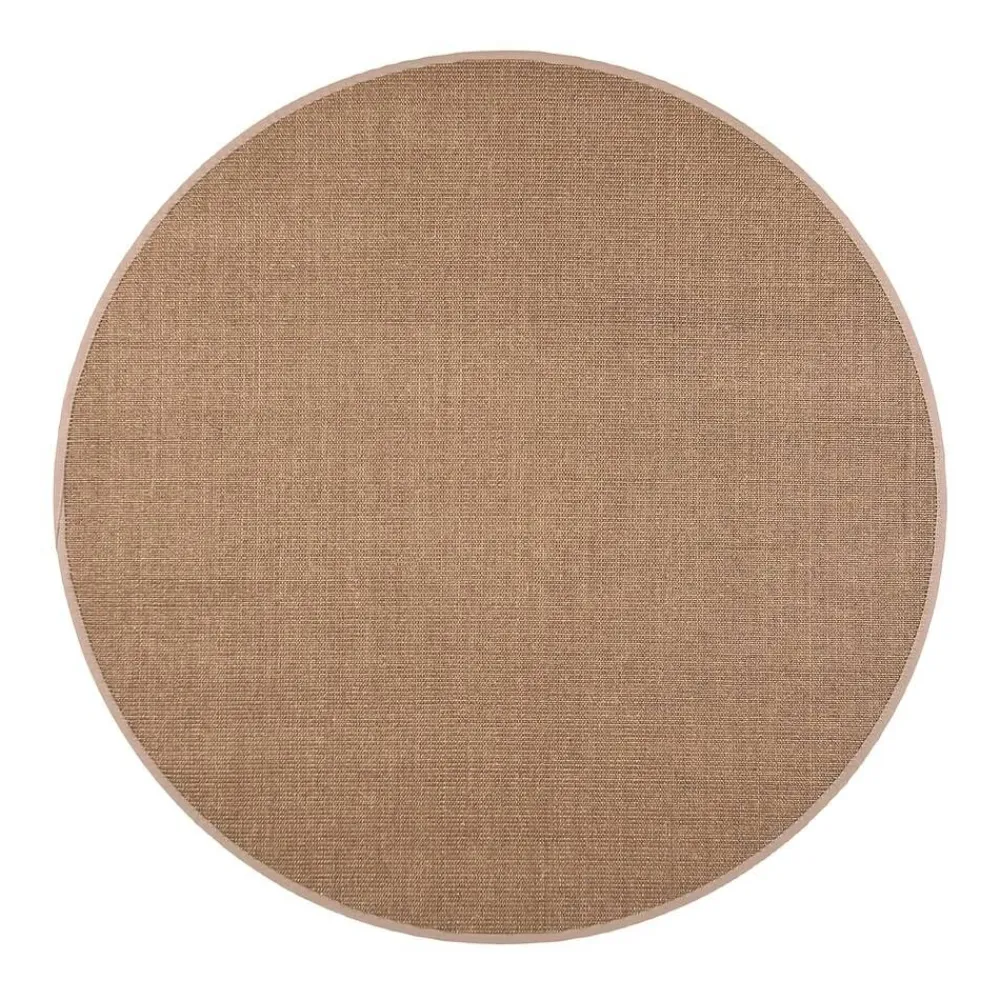 Pyöreät Matot^VM-Carpet Sisal, 85 taupe, Ø 160 cm, kantti 25 B