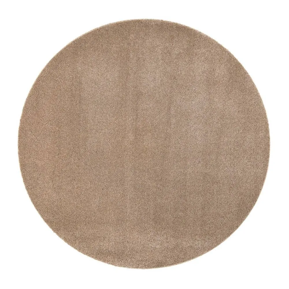 Pyöreät Matot^VM-Carpet Sointu, 90 beige, Ø 133 cm, kantti 5978