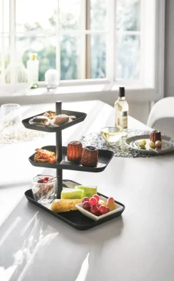 Kylpyhuoneen Säilytys|Toimistotarvikkeet^Yamazaki kerrosvati musta